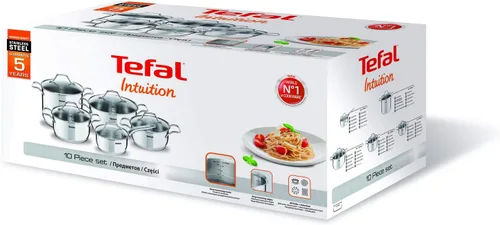 Vista 8 de Tefal Intuition SS - Juego de 10 piezas, acero inoxidable