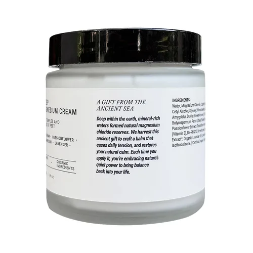 Vista 8 de Sleep Aid - Crema de magnesio - Raíz de valeriana y pasiflora para la calma - Bálsamo nocturno natural para ansiedad y sueño reparador - Con aceite