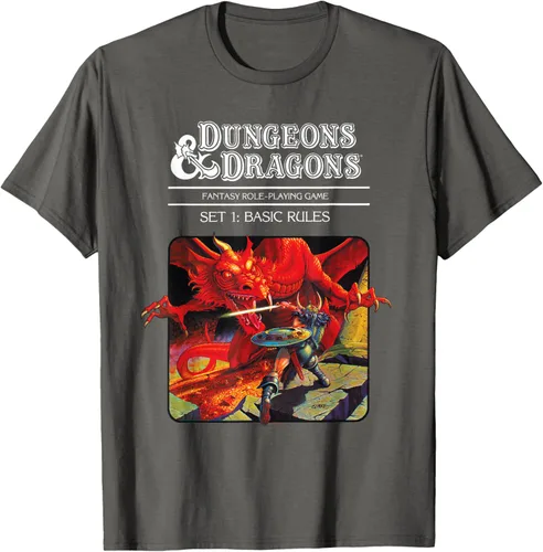 Vista 38 de Dungeons & Dragons Vintage Basic Rules Cover T-Shirt Small Negro