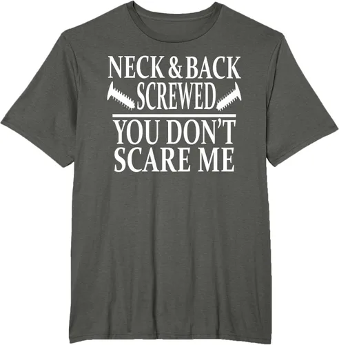 Vista 5 de Camiseta divertida para recuperación de cirugía de columna vertebral y cuello y espalda, Negro