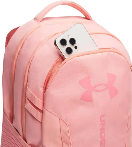 Vista 31 de Under Armour Mochila Hustle 6.0 unisex para adultos (002) Negro / Negro / Blanco