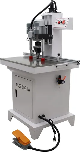 Vista 5 de TECHTONGDA Taladro de perforación de bisagra Máquina de prensa para carpintería Madera Perforadora neumática eléctrica de agujero 0-2 pulgadas