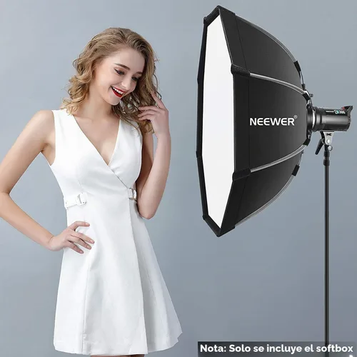 Vista 5 de NEEWER Caja de luz octogonal de liberación rápida, con montaje Bowens, bolsa de transporte compatible con Neewer CB60 CB100 CB150 Vision 4
