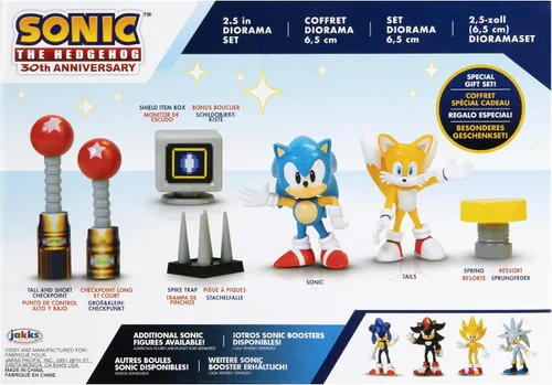 Vista 6 de Sonic The Hedgehog Juego de diorama de figuras de acción de 2.5 pulgadas