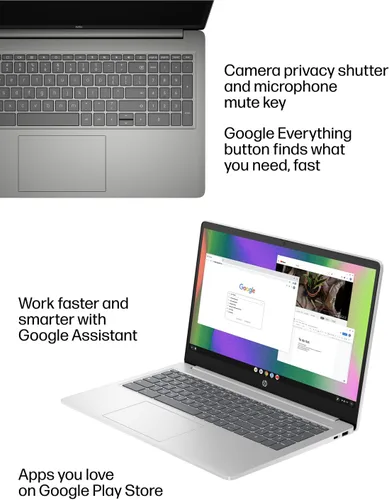Vista 5 de Laptop HP Chromebook 15 de 15,6", Intel N200, 8 GB de RAM DDR5