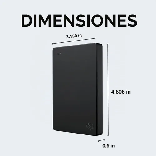 Vista 3 de Seagate Expansión portátil, 1 TB, disco duro externo, 2.5 pulgadas, USB 3.0, para Mac y PC (STKM1000400)