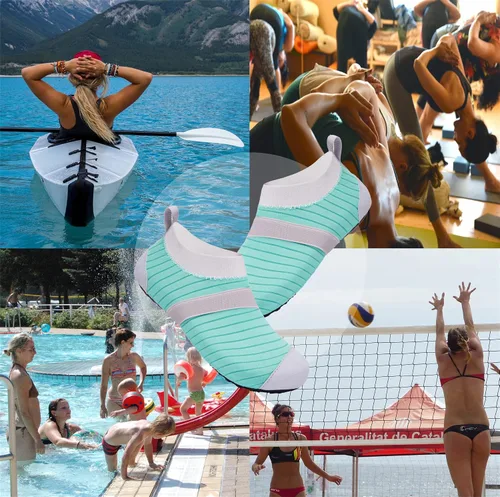 Vista 6 de PIOFDAIX Water Shoes for Women and Men, Quick-Dry Beach Aqua Socks Swim Shoes, Pool Water Socks with Foot Massage