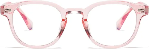 Vista 13 de AIEYEZO Retro Computer Blue Light Blocking Glasses for Men Women Fashion Round Computer Gaming Glasses