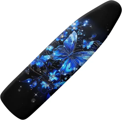 Vista 11 de Funda floral a prueba de arañazos para tablas de planchar de tamaño estándar, reflectante, con 3 ganchos y bucles para decoración de tablas de 15 x