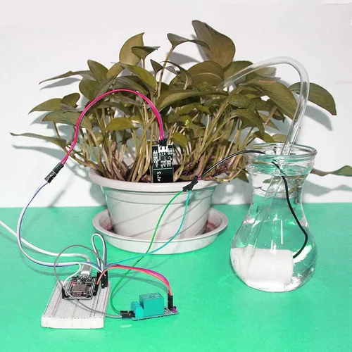 Vista 3 de 4 mini bombas de agua micro sumergibles DC 3V-5V con tubo de vinilo transparente de 10 pies para pecera jardín planta