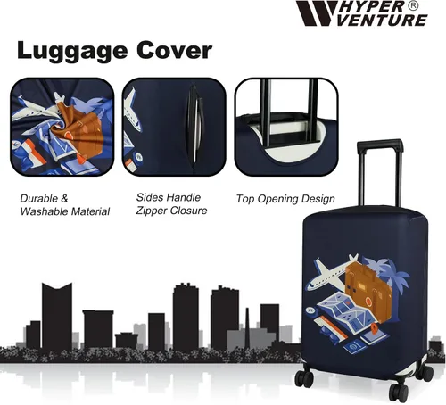 Vista 3 de HYPER VENTURE Funda de equipaje Maleta Protetor, Viaje, Viaje