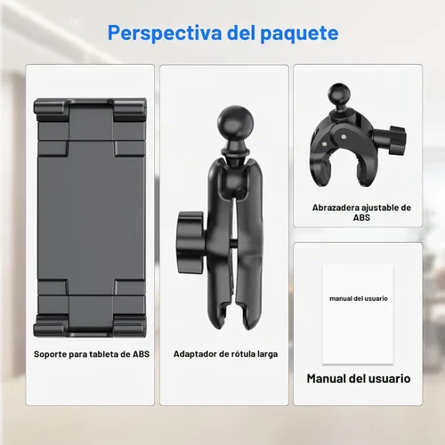 Vista 7 de PLDHPRO Soporte para Tablet para Soporte de Micrófono Giratorio 360°, Soporte de Música para iPad, Montaje para Micrófono con Abrazadera, Soportes