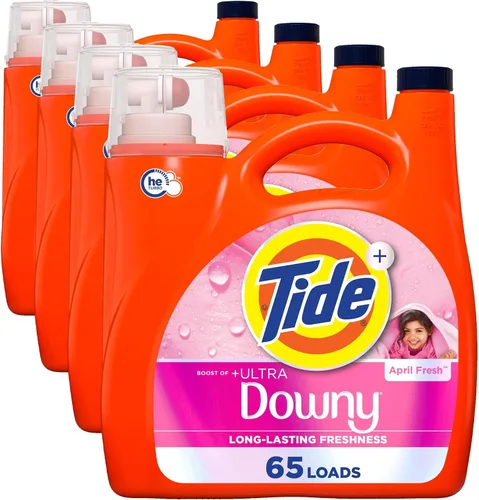 Vista 26 de Tide Detergente líquido para ropa, aroma Clean Breeze, 48 cargas, 60 onzas líquidas, funciona en el 100% de las manchas comunes
