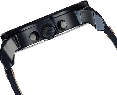 Vista 3 de Diesel Mr Daddy 20 relojes reloj multiuso de piel Negro