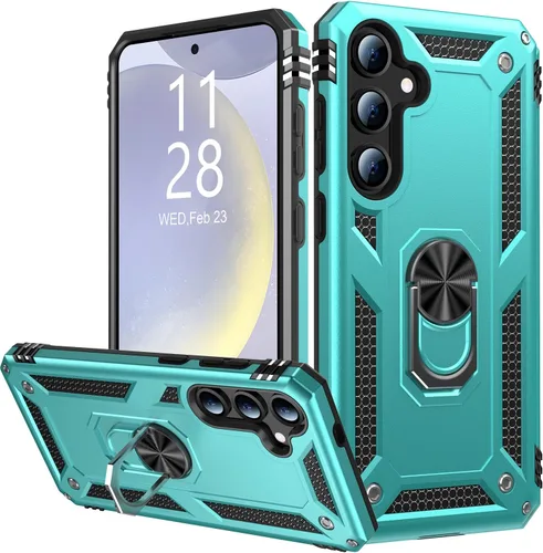 Vista 37 de IKAZZ Funda para Galaxy S21, Grado Militar Resistente a Golpes de Servicio Pesado Cubierta Protectora para Teléfono Pasa Prueba de Caída de 16 pies