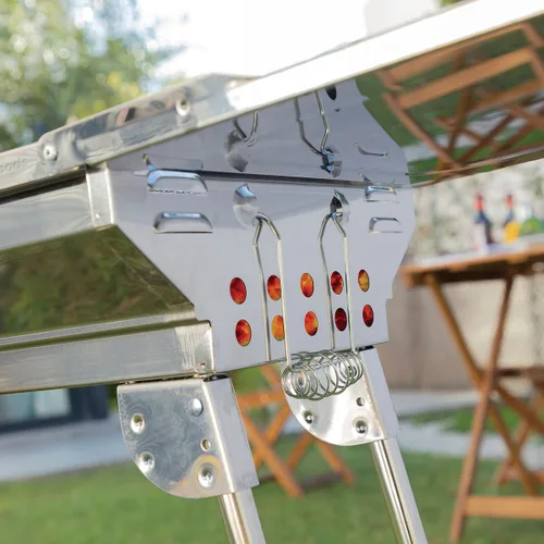 Vista 6 de Barbacoa Plegable de Acero Inoxidable para Carbón ExelQ InnovaGoods