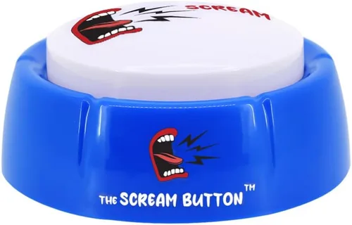 Vista 3 de Talkie Toys Products The Scream Button - Botón de voz para hombre y mujer, botón parlante divertido, juguete para hablar para aliviar el estrés y más
