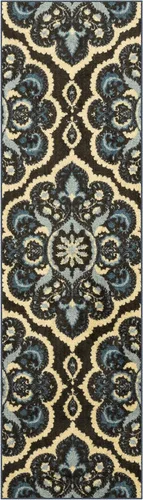 Vista 27 de Maples Rugs Vivian Medallion - Alfombra de área, fabricada en Estados Unidos, lavable, antideslizante, alfombra de interior para cocina, entrada