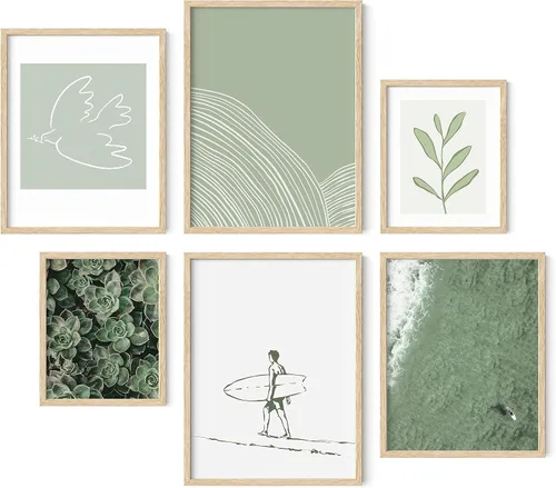 Vista 11 de HAUS AND HUES Cuadros de Playa para Pared - Imágenes de la Naturaleza, Arte para Pared Costero, Cuadros de Playa, Carteles del Océano, Imágenes