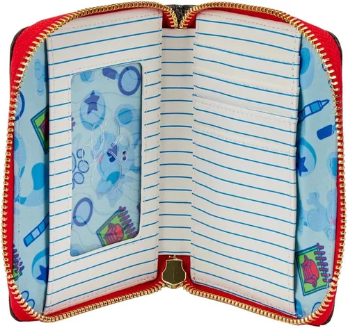 Vista 4 de Blues Clues Handy Dandy Cuaderno con cremallera alrededor Azul Cartera