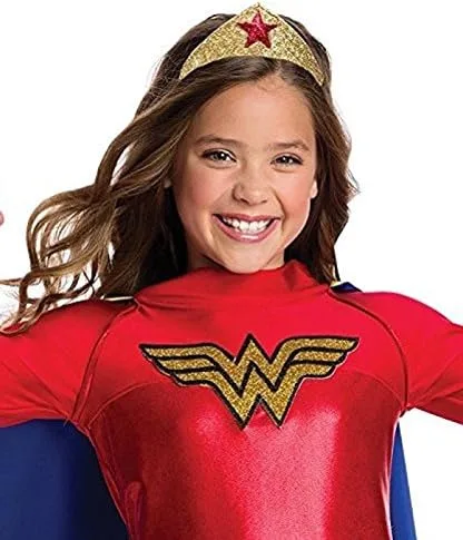 Vista 2 de Rubie's Disfraz de DC Comics Wonder para niñas, grande, multicolor