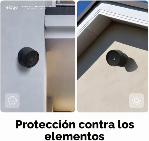 Vista 6 de elago Funda de silicona para Google Nest Cam para exteriores o interiores Negro