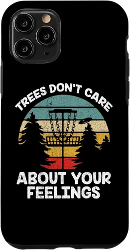 Vista 13 de Funda para iPhone 12 mini Trees Dont Care About Your Feelings Disc Golf Player Case