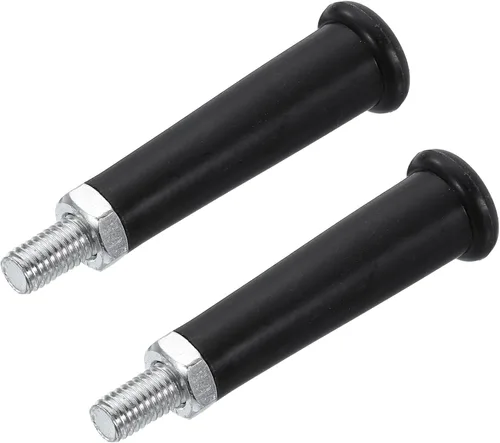 Vista 5 de uxcell Manijas de sujeción con abrazadera Perillas de tornillo Mango M10x15mm Roscado Plástico Metal Manija Giratoria Grip