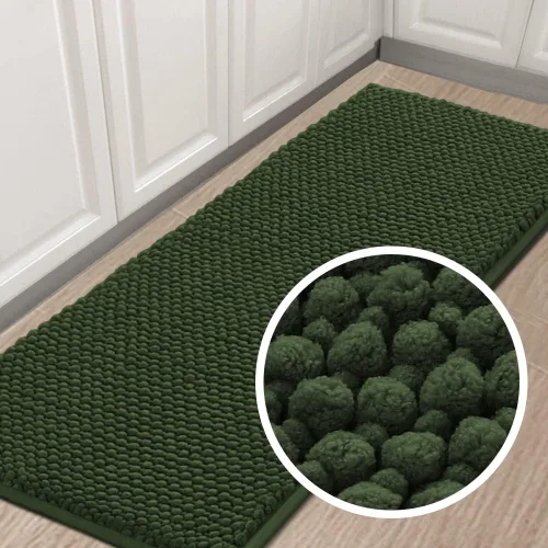 Vista 43 de Turquoize Alfombras de baño de felpilla antideslizante para baño, 17 x 24 pulgadas, extra suaves y absorbentes, lavables a máquina, perfectas