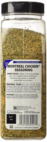 Vista 4 de McCormick Montreal - Condimento para pollo, tarros de plástico de 23 onzas (paquete de 2)
