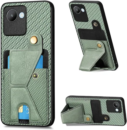 Vista 169 de Funda para Oppo K10x / OnePlus Nord CE 2 Lite 5G Funda para Realme 9 5G / 9 Pro / Q5 / V25 Funda de piel sintética con ranuras para tarjetas