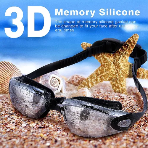 Vista 2 de [Actualización] Gafas de natación, gafas de buceo, impermeables, sin fugas, antivaho para adultos, hombres, mujeres, jóvenes, gafas de natación