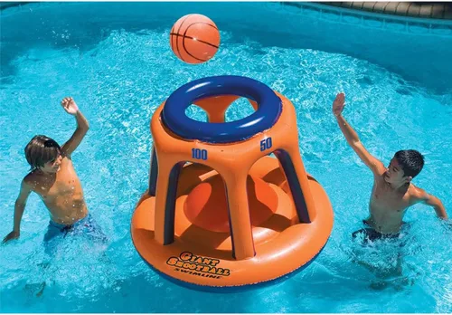 Vista 2 de Piscina inflable gigante de juguete Swimline para shootball Juego de baloncesto flotante (inflable)