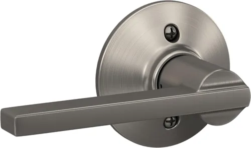 Vista 42 de Schlage F51A LAT 716 Latitude - Manija de puerta con bloqueo de entrada con llave, en acabado de bronce envejecido
