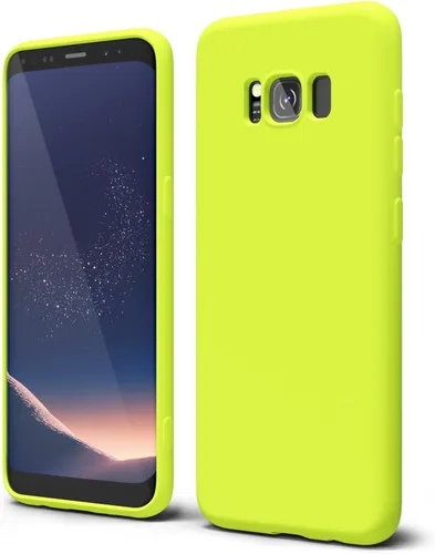 Vista 248 de oakxco Funda para teléfono Samsung Galaxy S8 de silicona líquida, delgada y fina de gel de goma suave TPU cubierta protectora simple llana