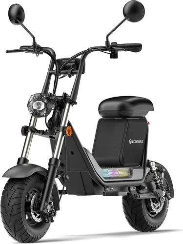 Vista 11 de ECOROAD CT1 Peak 1500W Scooter eléctrico con asiento, batería LFP 720Wh Verde