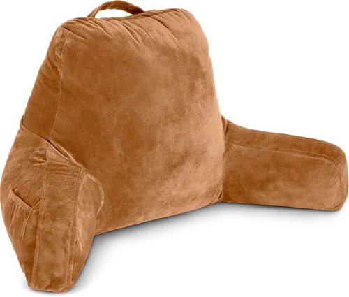 Vista 32 de Almohada Husband Mediana Negra, Respaldo para Niños, Adolescentes, Adultos Pequeños – Almohada de Lectura con Brazos, Altura Ajustable, Espuma