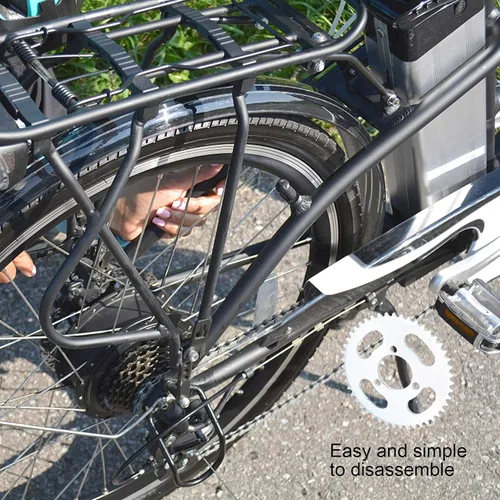 Vista 5 de 25H 47T Piñón 3 Agujero Reemplazo para Scooter Eléctrico Bicicleta Piñón Trasero Acero 3.898 in Diámetro 1.142 in Agujero