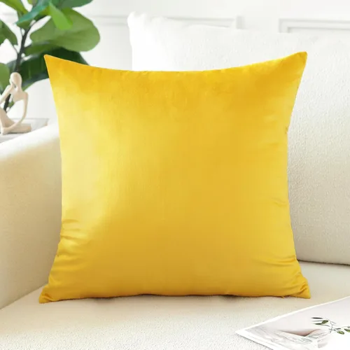 Vista 26 de Artscope Fundas de Almohada de Terciopelo de Lujo Fundas de Almohadas Cuadradas Decorativas Fundas de Cojines Suaves Sólidas para Sofá de Sala Sofá