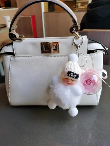 Vista 6 de DORISJACKY Llaveros de muñeca lindos accesorios para monedero cartera y llavero de coche