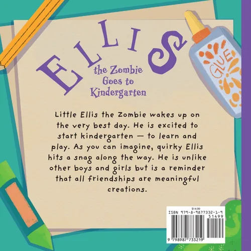Vista 2 de Ellis the Zombie Goes to Kindergarten