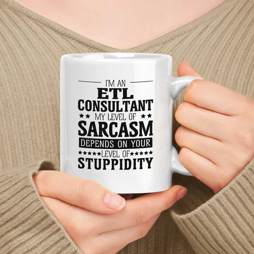 Vista 15 de Taza de cerámica blanca de regalo para administrador de 11 oz, 15 onzas, mi nivel de sarcasmo depende de tu nivel