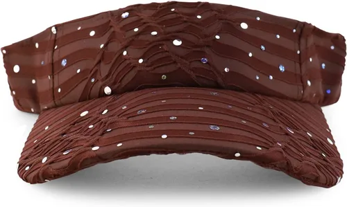 Vista 2 de Visera de verano con lentejuelas brillantes
