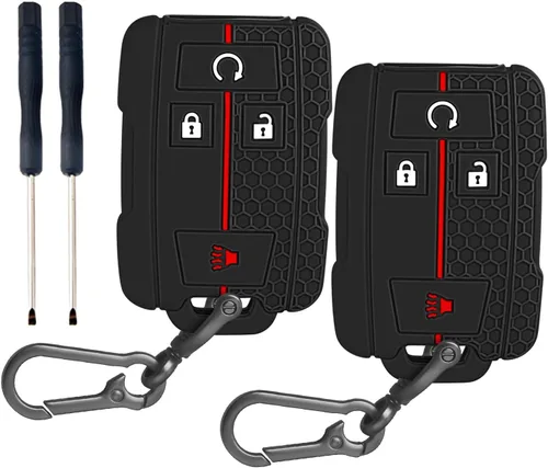 Vista 9 de QBUC - Funda para llavero Chevy con llavero (A: negro)