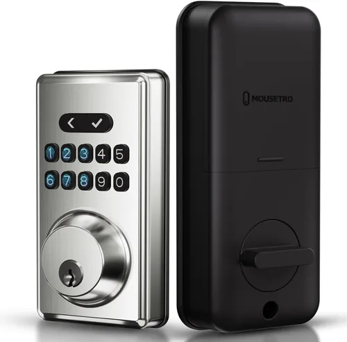 Vista 8 de Cerradura de puerta sin llave con teclado, cerrojo de seguridad, cerraduras digitales inteligentes con código, cerradura automática, contraseña