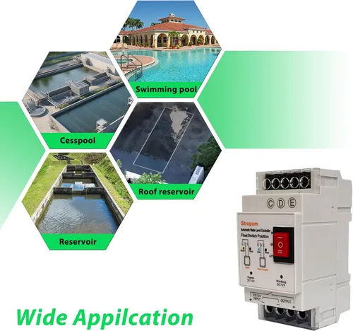 Vista 5 de Controlador de interruptor de flotador de bomba de sumidero DC12V, control automático de nivel de agua, relé detector de sensor de nivel de líquido