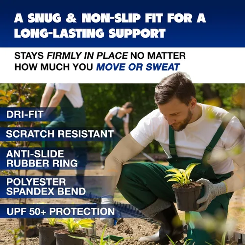 Vista 6 de ARMORAY - Mangas de brazo para hombres o mujeres para cubrir tatuajes de enfriamiento, para practicar deportes, básquetbol, golf, fútbol