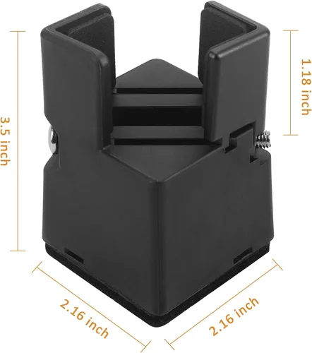 Vista 7 de BTSD-home Elevadores de cama ajustables, paquete de 8 elevadores de cama de 2 o 3 pulgadas, adecuados para sofá, mesas, escritorio y sofá