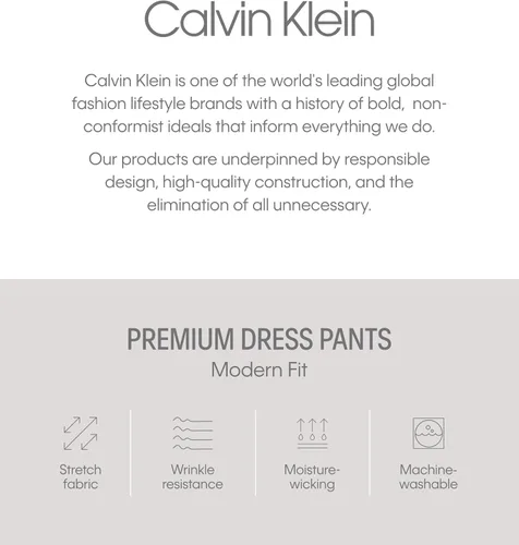 Vista 6 de Calvin Klein Pantalones separados de traje de corte ajustado prémium para hombre (la chaqueta y los pantalones se venden por separado).