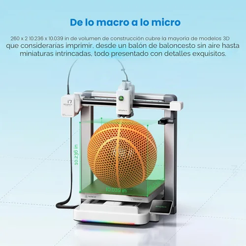 Vista 7 de Creality Impresora 3D SPARKX i7 con monitoreo de cámara AI, nivelación automática, impresión de escritorio silenciosa de alta velocidad, fácil